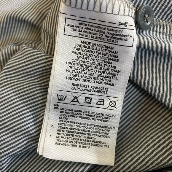 Reebok Speedwick Golf Polo Short Sleeve Striped Gray Combo L - Picture 4 of 6